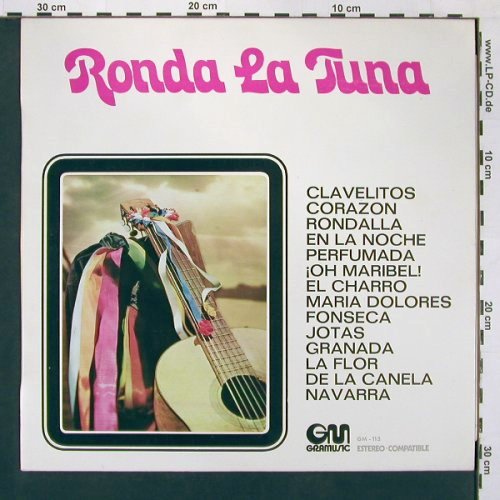 Tuna de la Facultad de Farmacia: Ronda la Tuna, Univ.Madrid, Gramusic(113), E, 1971 - LP - V5715 - 7,50 Euro