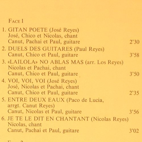 Jose e Los Reyes: Gitan Poete, Polydor (2417 116), D, 1978 Typ: LP Best.-Nr.: V6053 Preis: 7,50 Euro
