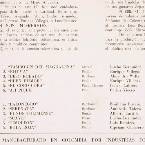 V.A.Cafe - Colombia Y Su Musica 1+2: Lucio Bermudez... Alvaro Romero, Philips,Mono (P 631816 L&sol;821L), Colombia Typ: LP*2 Best.-Nr.: V6562 Preis: 24,00 Euro.