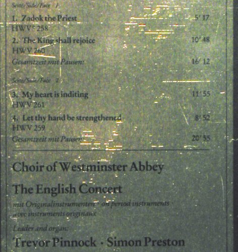 Händel,Georg Friedrich: Coronation Anthems, m /vg+, Archiv Produktion(2534 005), D, 1982 - LP - K1367 - 5,00 Euro