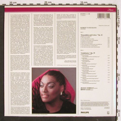 Schumann,Robert: Frauenliebe u.Leben / Liederkreis, Philips(416 672-1), NL, 1976 - LP - K1372 - 7,50 Euro