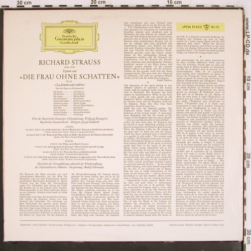 Strauss,Richard: Die Frau ohne Schatten-Szenen, D.Gr.(LPEM 19 422), D, Mono, 1964 - LP - K1386 - 9,00 Euro