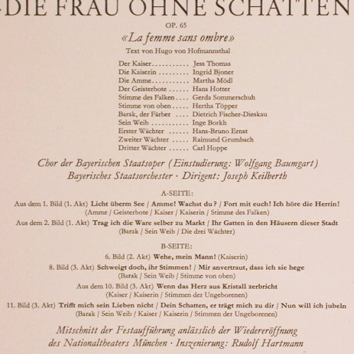 Strauss,Richard: Die Frau ohne Schatten-Szenen, D.Gr.(LPEM 19 422), D, Mono, 1964 - LP - K1386 - 9,00 Euro