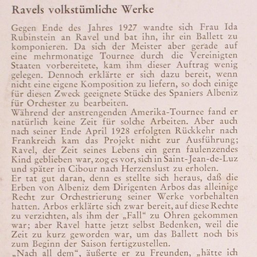 Ravel,Maurice: Bolero / La Valse, Mono, vg+/m-, Philips(S 06 604 R), D, 1958 - 10inch - K1387 - 5,00 Euro