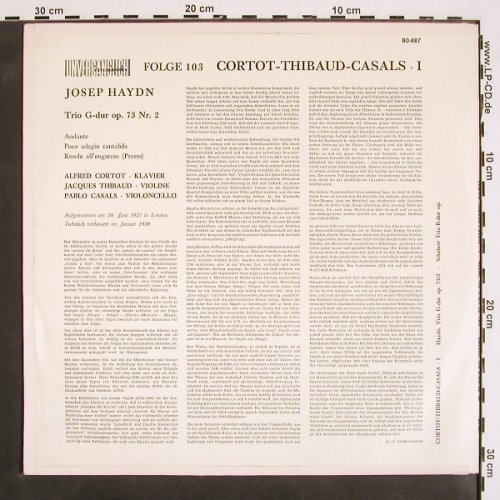 Haydn,Joseph / Schubert: Trio Klavier,Violine & Violoncello, Electrola, Folge 103(E 80 487), D,vg+/m-,  - LP - K1390 - 9,00 Euro
