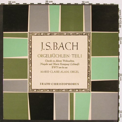 Bach,Johann Sebastian: Orgelbüchlein Teil1,BWV 599 bis 616, Christophorus (CGLP 73 709), D, Mono, 1962 Typ: LP Best.-Nr.: K1407 Preis: 9,00 Euro