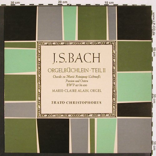 Bach,Johann Sebastian: Orgelbüchlein Teil2,BWV 617 bis 630, Christophorus (CGLP 73 710), D, Mono, 1962 Typ: LP Best.-Nr.: K1408 Preis: 9,00 Euro