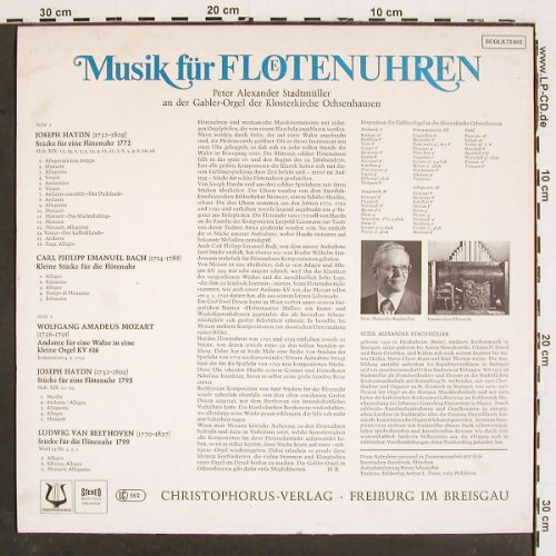 V.A.Musik für Flötenuhren: Haydn,C.P.E. Bach,Mozart, Beeth., Christophorus (SCGLX 73 882), D Typ: LP Best.-Nr.: K1421 Preis: 7,50 Euro