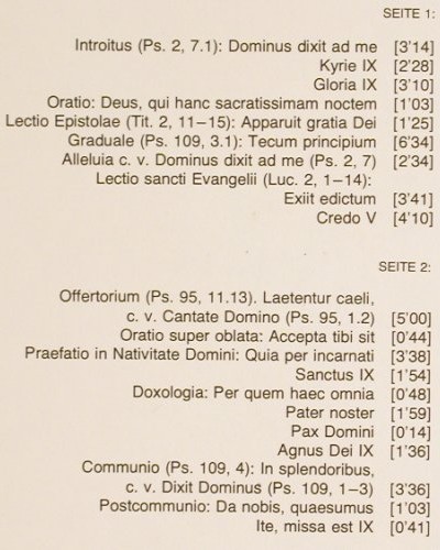 Mönche der Benediktiner-Erzabtei: St.Martin, Beuron. Foc (1959), D.Gr. Resonance(2535 345), D, Ri,  - LP - K1445 - 6,00 Euro