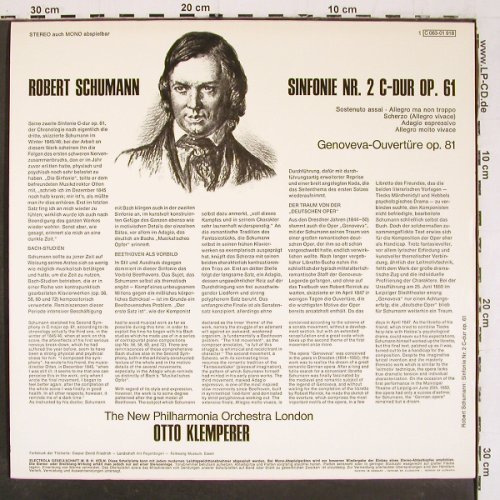 Schumann,Robert: Sinfonie Nr.2 C-Dur,Genoeva,op61,81, EMI (C 063-01 918), D Typ: LP Best.-Nr.: K1463 Preis: 9,00 Euro.