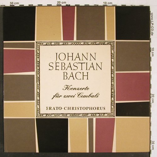 Bach,Johann Sebastian: Konzerte f. 2 Cembali,BWV 1060-1062, Christophorus(CGLP 75 756), D, Mono,  - LP - K1470 - 9,00 Euro