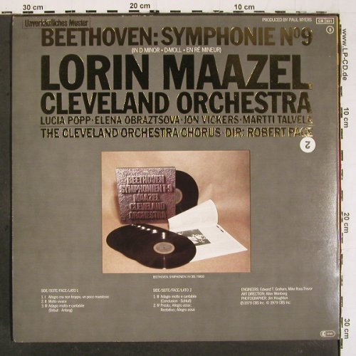 Beethoven,Ludwig van: Symphonie No.9 , d-minor, CBS Masterworks (76 999), D, 1979 Typ: LP Best.-Nr.: K1471 Preis: 6,00 Euro.