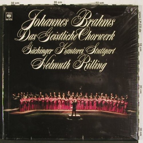 Brahms,Johannes: Das Geistliche Chorwerk,Box, FS-New, CBS, sealed (CBS 79233), NL, 1980 Typ: LP Best.-Nr.: K1472 Preis: 9,00 Euro.
