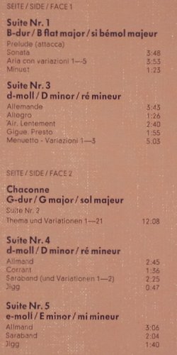 Händel,Georg Friedrich: Das Clavier Werk 1,Suiten f.Cembalo, Orbis (38 463 6), D, Foc, 1979 Typ: 2LP Best.-Nr.: K1473 Preis: 9,00 Euro.