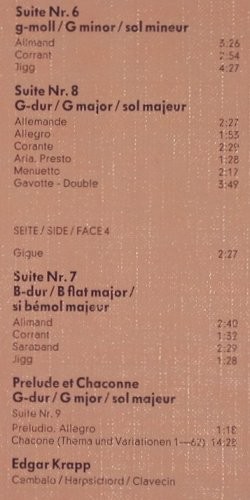 Händel,Georg Friedrich: Das Clavier Werk 1,Suiten f.Cembalo, Orbis (38 463 6), D, Foc, 1979 Typ: 2LP Best.-Nr.: K1473 Preis: 9,00 Euro.