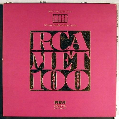 V.A.RCA &sol; MET: 100 Singers &sol; 100 Years, Box, RCA Red Seal (RL 85177), I, 1984 Typ: 8LP Best.-Nr.: K1474 Preis: 20,00 Euro.