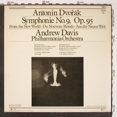 Dvorak,Antonin: Sinfonie Nr.9 op.95, a.d neuen Welt, CBS Masterworks (76 817), NL, 1979 Typ: LP Best.-Nr.: K1478 Preis: 6,00 Euro.