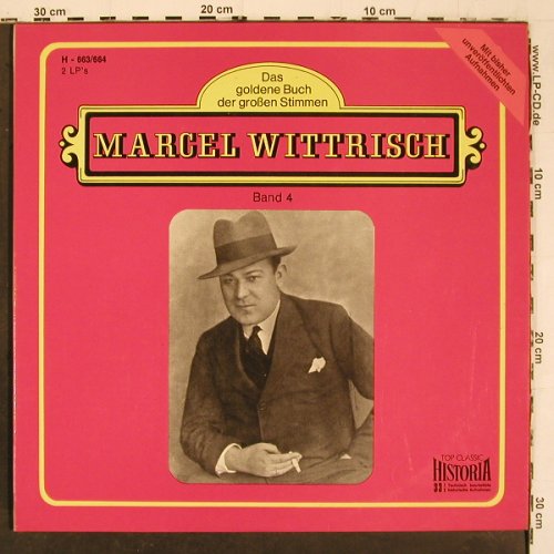 Wittrisch,Marcel: Das Goldene Buch d.großen Stimmen, Historia (H-663/664), D, Foc Typ: 2LP Best.-Nr.: K1486 Preis: 9,00 Euro.