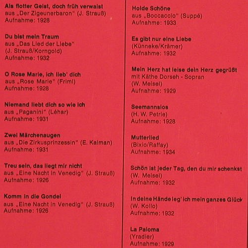 Wittrisch,Marcel: Das Goldene Buch d.großen Stimmen, Historia (H-663/664), D, Foc Typ: 2LP Best.-Nr.: K1486 Preis: 9,00 Euro.