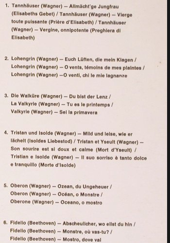 Flagstad,Kirsten: Singt aus Opern(Arien und Lieder), Top Classic (TC-9046), D, Ri, 1969 Typ: LP Best.-Nr.: K1493 Preis: 7,50 Euro.