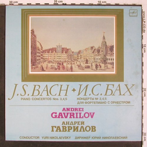 Bach,Johann Sebastian: Klavierkonzerte Nr.3,4,5, m-/m-, Melodia(C10 18327 002), USSR, 1983 - LP - K1494 - 6,00 Euro