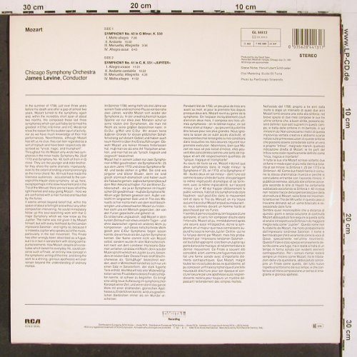 Mozart,Wolfgang Amadeus: Sinfonien Nr.40 & 41 (Jupiter), RCA Gold Seal (GL 84413), I, 1986 Typ: LP Best.-Nr.: K1496 Preis: 6,00 Euro.