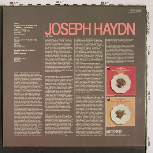 Haydn,Joseph: Sinfonien Nr.85 & 87, EMI(C 063-02 629), D, 1975 - LP - K1500 - 6,00 Euro