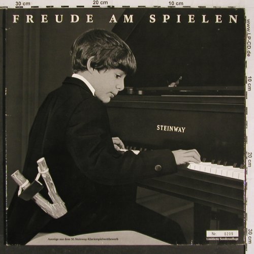 V.A.Freude am Spielen: Ausz&uuml;ge a.d.30 Steinway Klavierwett, Steinway (66.23 529), D, Foc, 1984 Typ: LP Best.-Nr.: K1501 Preis: 7,50 Euro.