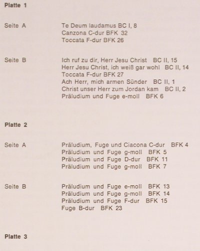 Buxtehude,Dietrich: Das komplette Orgelwerk, Box, FSM&sol;VOX (FSM 103), D Typ: 8LP Best.-Nr.: K1529 Preis: 30,00 Euro.