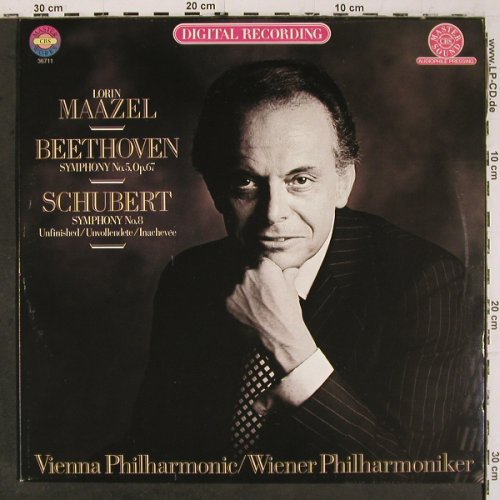 Beethoven,Ludwig van &sol; Schubert: Sinfonie Nr.5 &sol; Sinfonie Nr.8, CBS Masterworks (36711), NL, 1981 Typ: LP Best.-Nr.: K1532 Preis: 7,50 Euro.