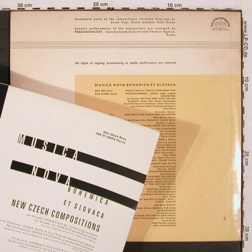 V.A.Musica Nova,Bohemica et Slovaca: New Czech Compositions, Supraphon (SUA 18654), CZ,vg+&sol;vg+, 1965 Typ: LP Best.-Nr.: K1536 Preis: 14,00 Euro.