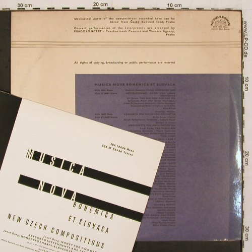 V.A.Musica Nova,Bohemica et Slovaca: New Czech Compositions, Supraphon (SUA 18656), CZ,m-&sol;vg+, 1965 Typ: LP Best.-Nr.: K1537 Preis: 14,00 Euro.