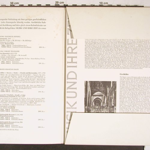 V.A.Musik und ihre Zeit: 10 Blatt Kulturkalender,Cover vg+, Telefunken(), D,  - Book - K1541 - 9,00 Euro