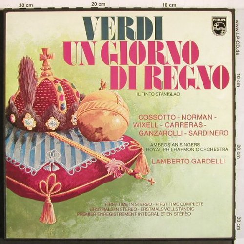 Verdi,Giuseppe: Un Giorno di Regno, Box, in ital., Philips(6703 055), NL, 1974 - 3LP - K1545 - 12,50 Euro