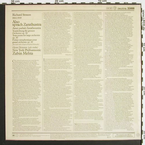 Strauss,Richard: Also Sprach Zarathustra, CBS (35888), NL, 1980 Typ: LP Best.-Nr.: K1561 Preis: 5,00 Euro.