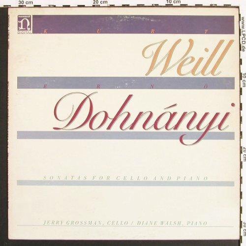 Weill,Kurt &sol; Ern&ouml; Dohnanyi: Sonatas For Cello & Piano, Nonesuch (D-79016), US, 1981 Typ: LP Best.-Nr.: K1564 Preis: 5,00 Euro.