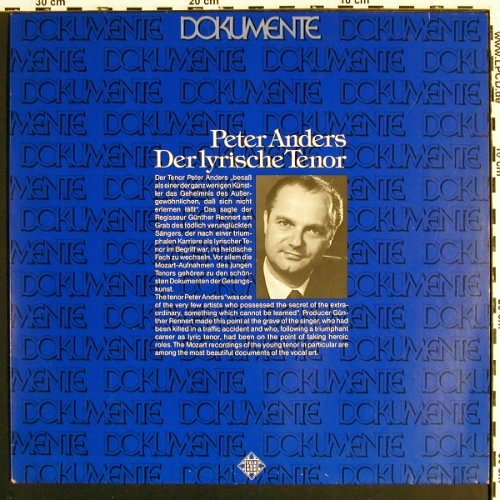 Anders,Peter: Der Lyrische Tenor (19??/1937), Telefunken(6.42232 AJ), D, 1977 - LP - K1565 - 5,00 Euro
