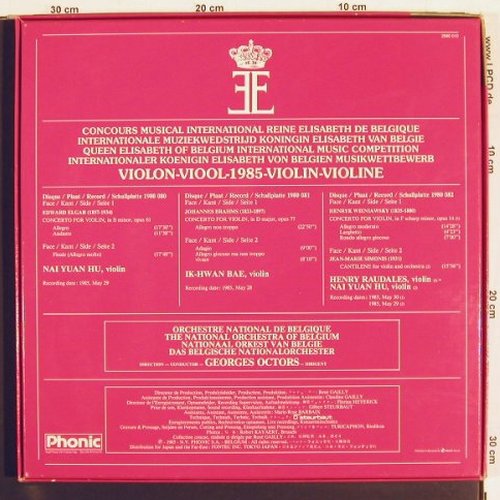 V.A.Int.K&ouml;nigin Elisabeth v.Belgien: Musikwettbewerb 85, Box, 10 Tr., Phonic (2980 010), B, 1985 Typ: 3LP Best.-Nr.: K1568 Preis: 12,50 Euro.
