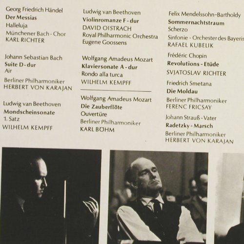 V.A.Konzert F&uuml;r Millionen: Richter, Karajan, Kempff..., D.Gr.&sol;Fernsehlotterie (104 812), D, 1961 Typ: LP Best.-Nr.: K1570 Preis: 4,00 Euro.