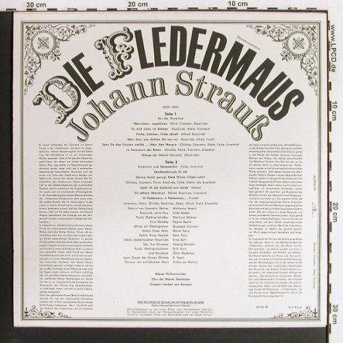 Strau&szlig;,Johann: Die Fledermaus-Operettenquerschnitt, Eterna (8 25 532), DDR, 1973 Typ: LP Best.-Nr.: K1577 Preis: 6,00 Euro.
