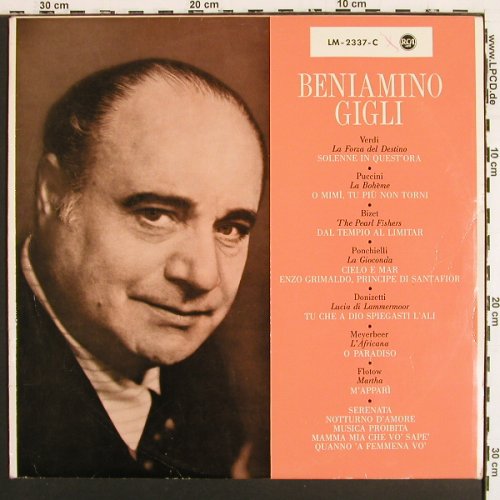 Gigli,Beniamino: Same, woc, m-/vg+, RCA(LM-2337-C), D,  - LP - K1587 - 4,00 Euro