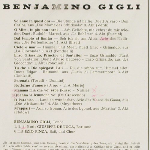 Gigli,Beniamino: Same, woc, m-/vg+, RCA(LM-2337-C), D,  - LP - K1587 - 4,00 Euro