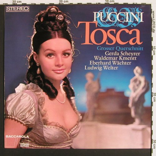 Puccini,Giacomo: Tosca- Gr.Querschnitt, Baccarola Auslese (77 035 ZR), D Typ: LP Best.-Nr.: K1588 Preis: 4,00 Euro.
