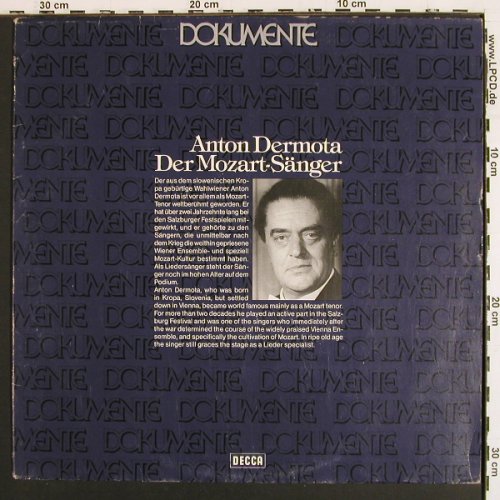 Dermota,Anton: Der Mozart-Sänger (1953), Decca(6.42233 AJ), D, Ri,  - LP - K1589 - 4,00 Euro