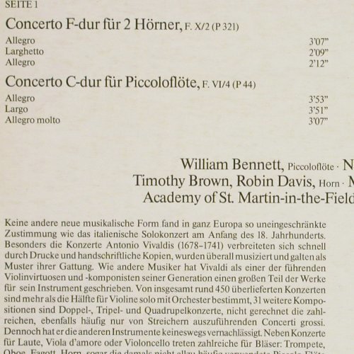 Vivaldi,Antonio: Bl&auml;serkonzerte Vol.2, Decca (6.42305 AW), D, 1978 Typ: LP Best.-Nr.: K1594 Preis: 7,50 Euro.