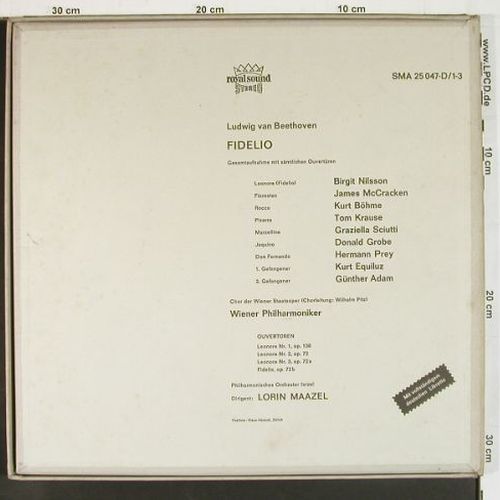 Beethoven,Ludwig van: Fidelio,Box, Decca (SMA 25 047-D&sol;1-), D, 1970 Typ: 3LP Best.-Nr.: K1613 Preis: 12,50 Euro.