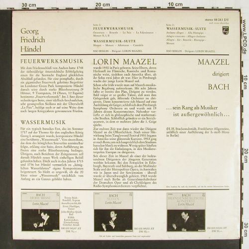 Händel,Georg Friedrich: Wassermusik-Suite/Feuerwerksmusik, Philips(88 083 DY), NL, 1976 - LP - K1616 - 6,00 Euro