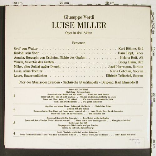 Verdi,Giuseppe: Luisa Miller, in drei Akten, m-/vg+, LM(LM 1-4), A, Foc,  - 2LP - K1619 - 9,00 Euro
