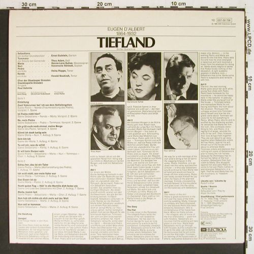 d'Albert,Eug�ne: Tiefland - Gro&szlig;er Querschnitt, EMI(037-30 756), D, Ri,  - LP - K1626 - 3,00 Euro