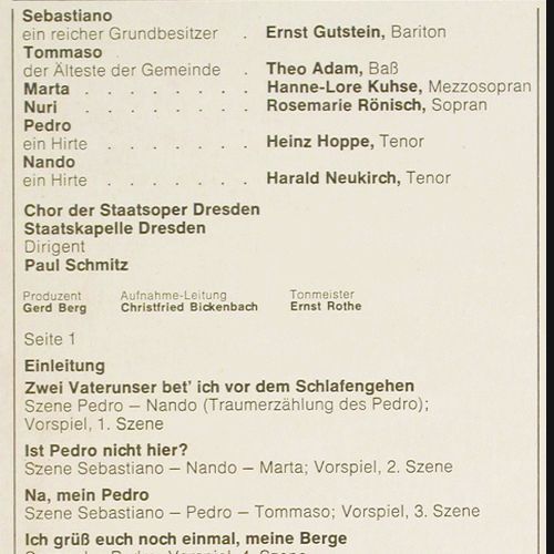 d'Albert,Eug�ne: Tiefland - Gro&szlig;er Querschnitt, EMI(037-30 756), D, Ri,  - LP - K1626 - 3,00 Euro
